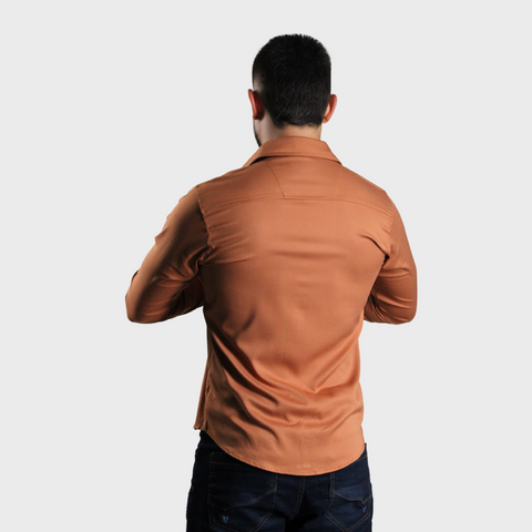 CAMISA MANGA LARGA CAMEL INTENSO