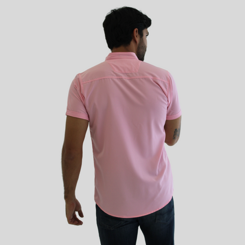 CAMISA SEDA FRIA ROSADO