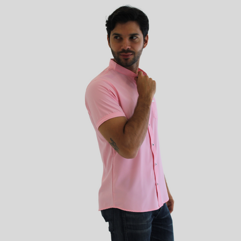 CAMISA SEDA FRIA ROSADO