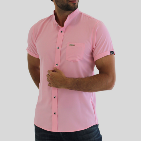 CAMISA SEDA FRIA ROSADO