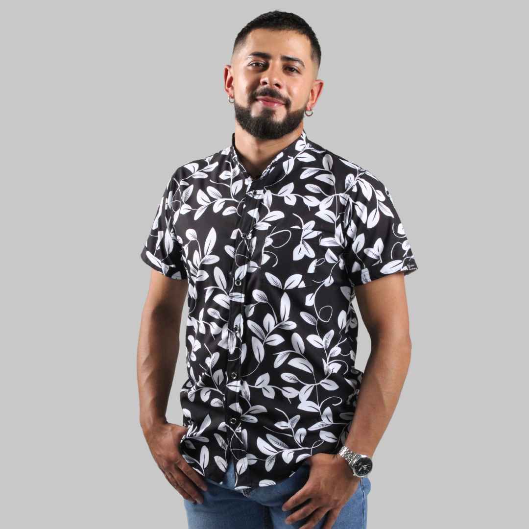 CAMISA SEDA FRIA SELVA NOCTURNA