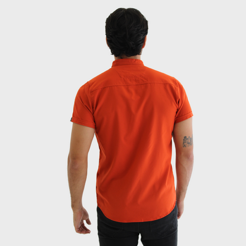 CAMISA SEDA FRIA TERRACOTA