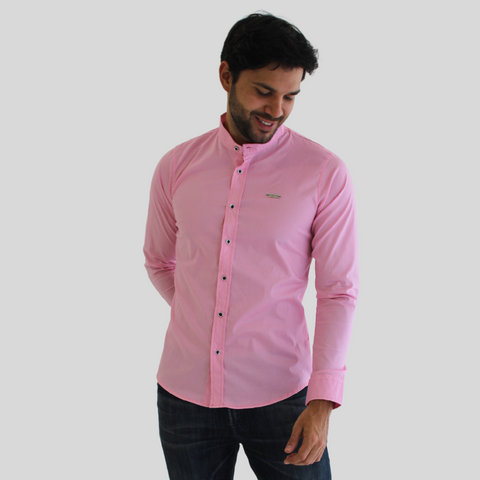 CAMISA MANGA LARGA ROSADO