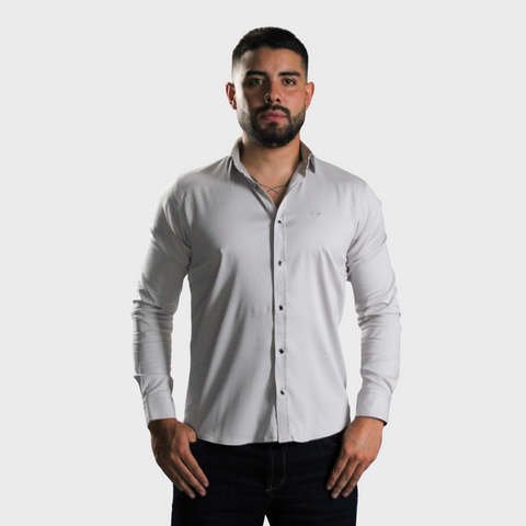CAMISA MANGA LARGA GRIS