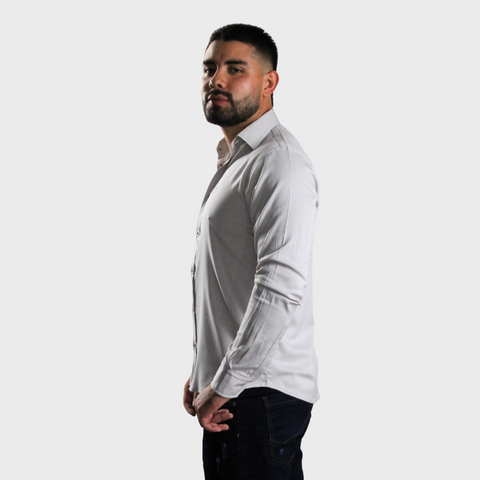 CAMISA MANGA LARGA GRIS