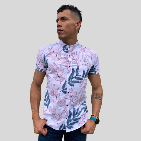 CAMISA MANGA CORTA FLORES