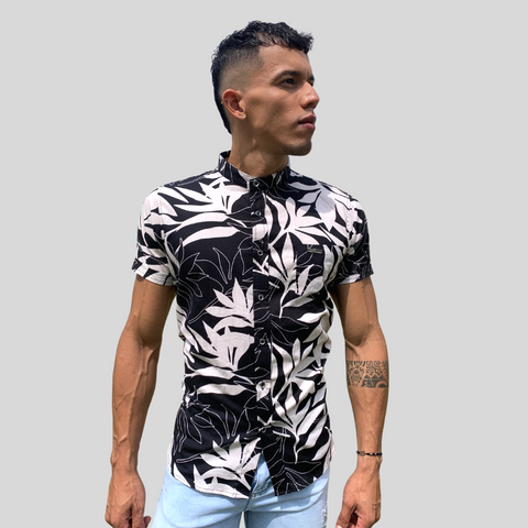 CAMISA MANGA CORTA FLORES