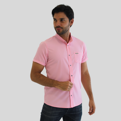 CAMISA SEDA FRIA ROSADO